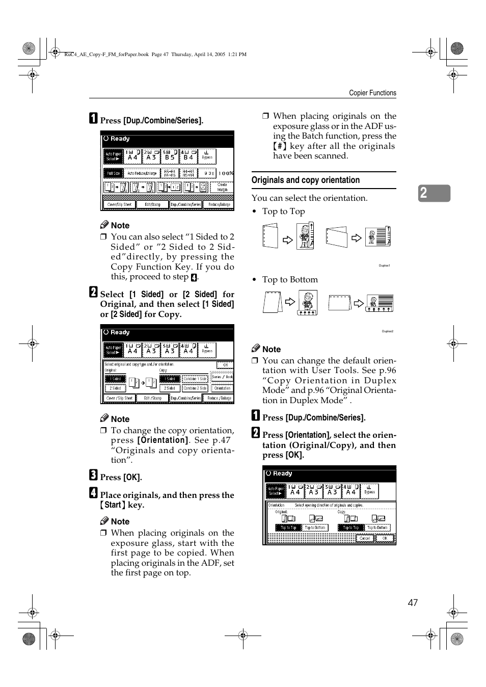 Ricoh Aficio 3025 User Manual | Page 57 / 136