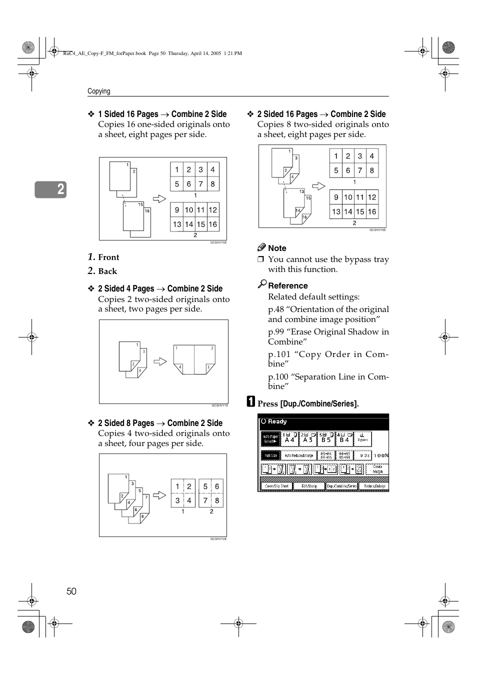 Ricoh Aficio 3025 User Manual | Page 60 / 136