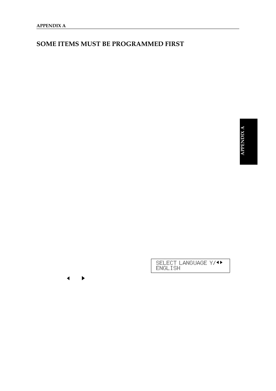 Some items must be programmed first, Overview, Selecting the display language selection | Some items must be programmed first overview | Ricoh 2400L User Manual | Page 180 / 926