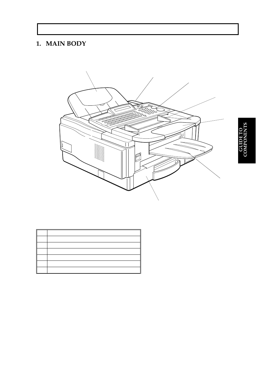 Guide to components, Main body | Ricoh 2400L User Manual | Page 20 / 926