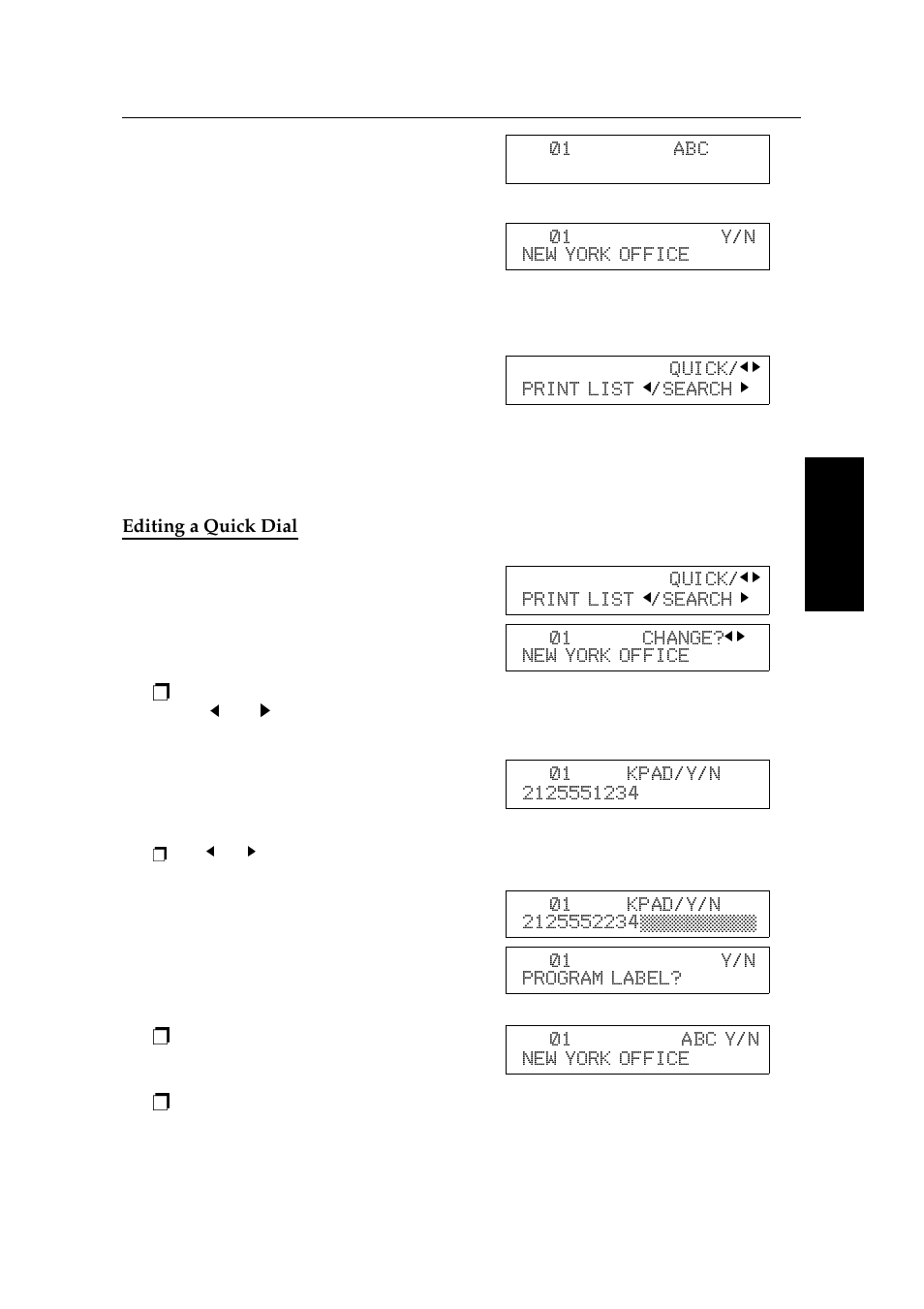 Editing a quick dial | Ricoh 2400L User Manual | Page 262 / 926