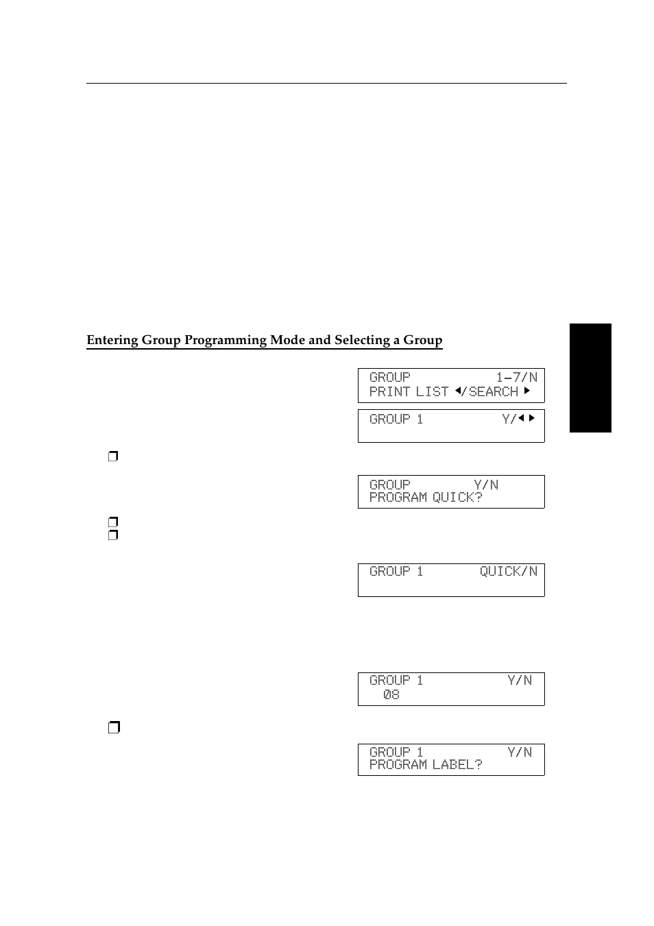 Programming groups | Ricoh 2400L User Manual | Page 266 / 926