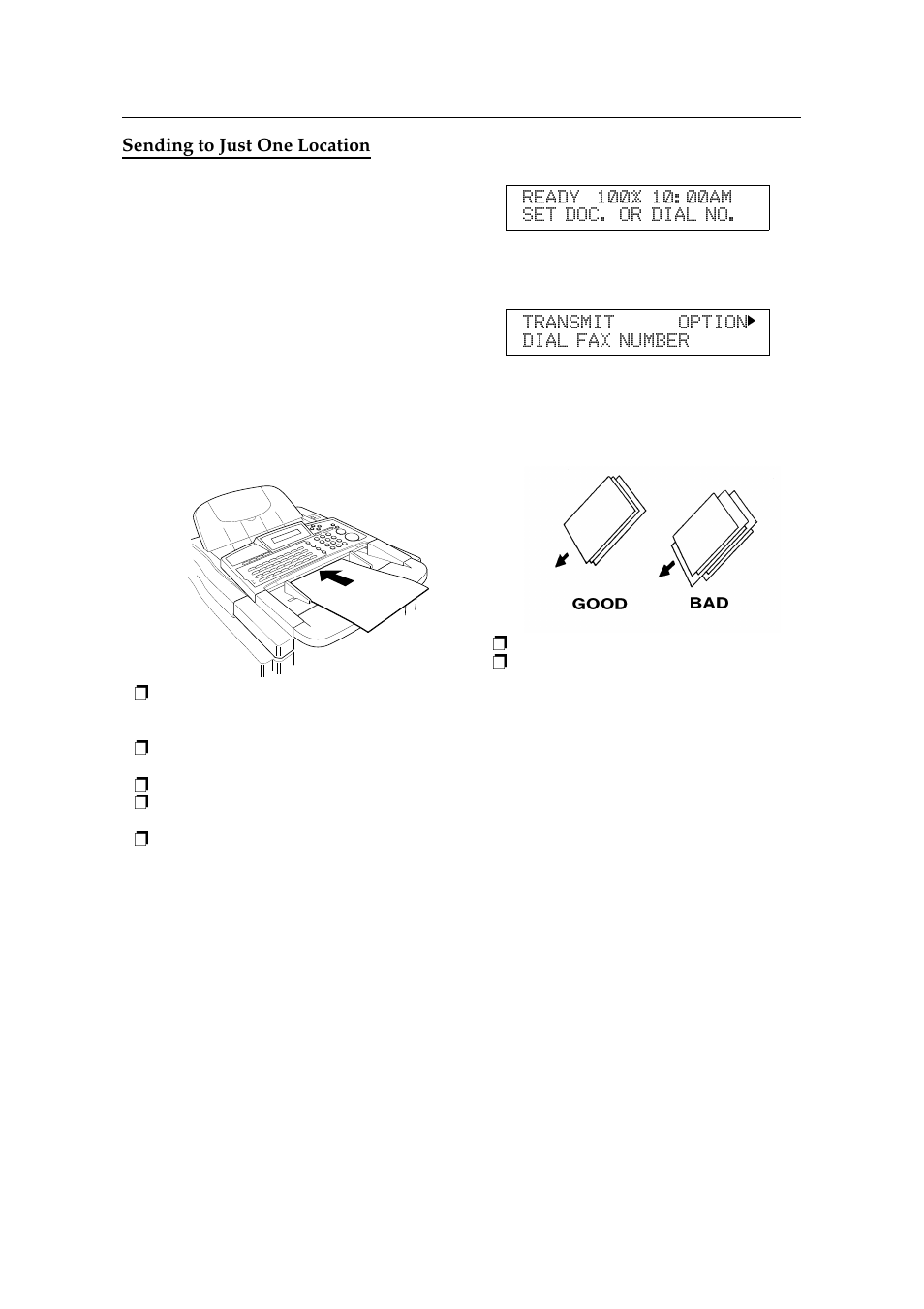 Sending to just one location | Ricoh 2400L User Manual | Page 276 / 926