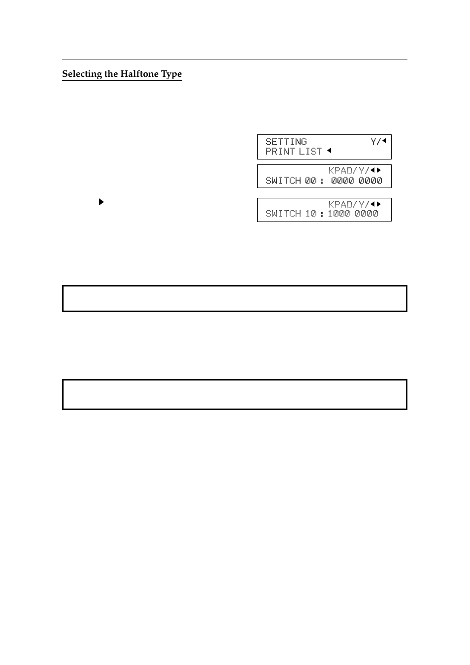 Selecting the halftone type | Ricoh 2400L User Manual | Page 284 / 926