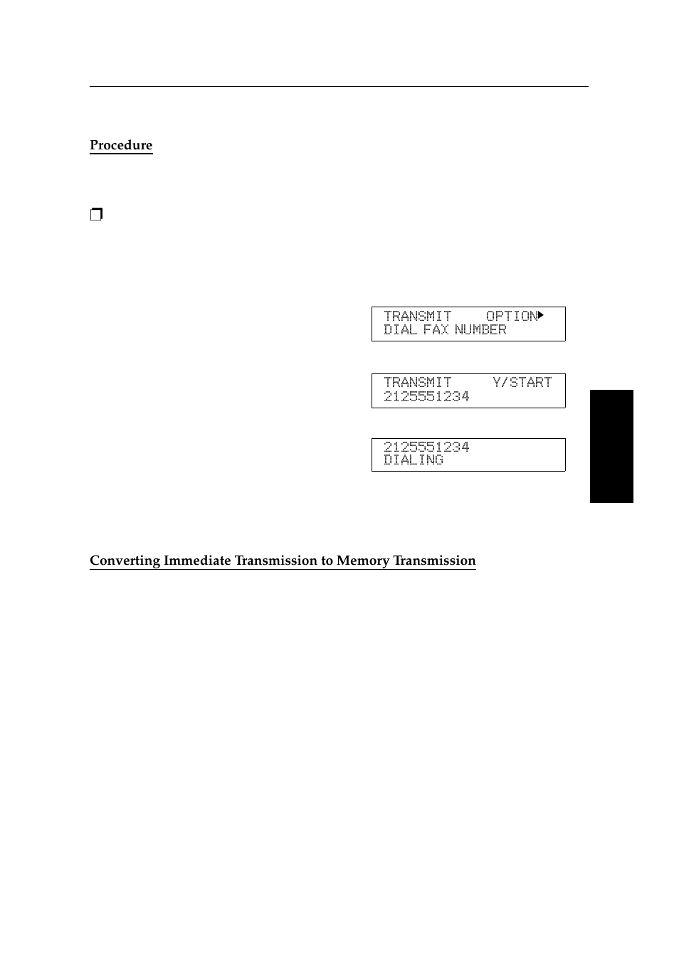 Immediate transmission, Procedure | Ricoh 2400L User Manual | Page 293 / 926