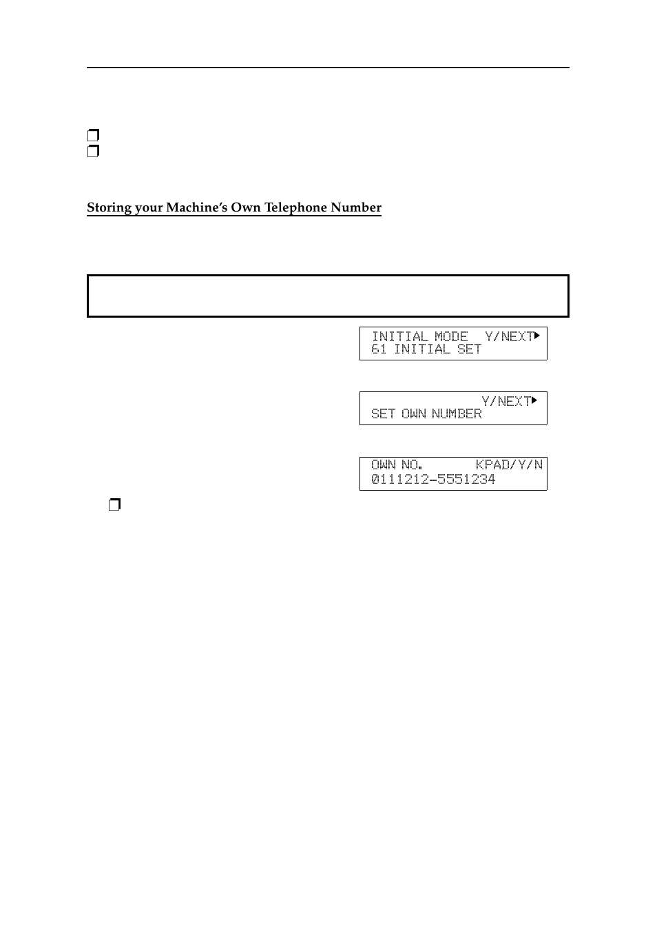 Storing your machine’s own telephone number | Ricoh 2400L User Manual | Page 308 / 926