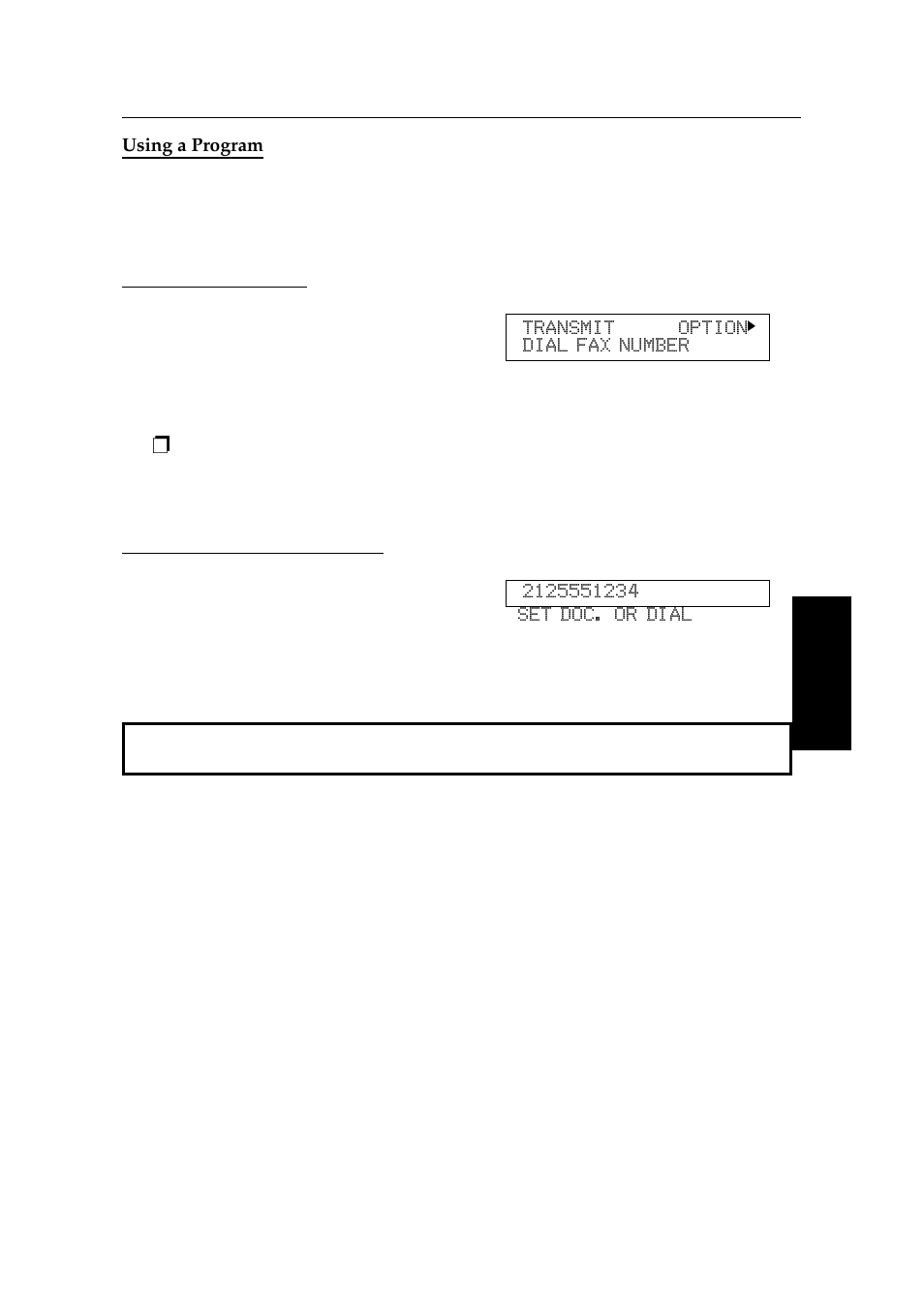 Using a program, Transmission program, Free polling reception program | Ricoh 2400L User Manual | Page 315 / 926