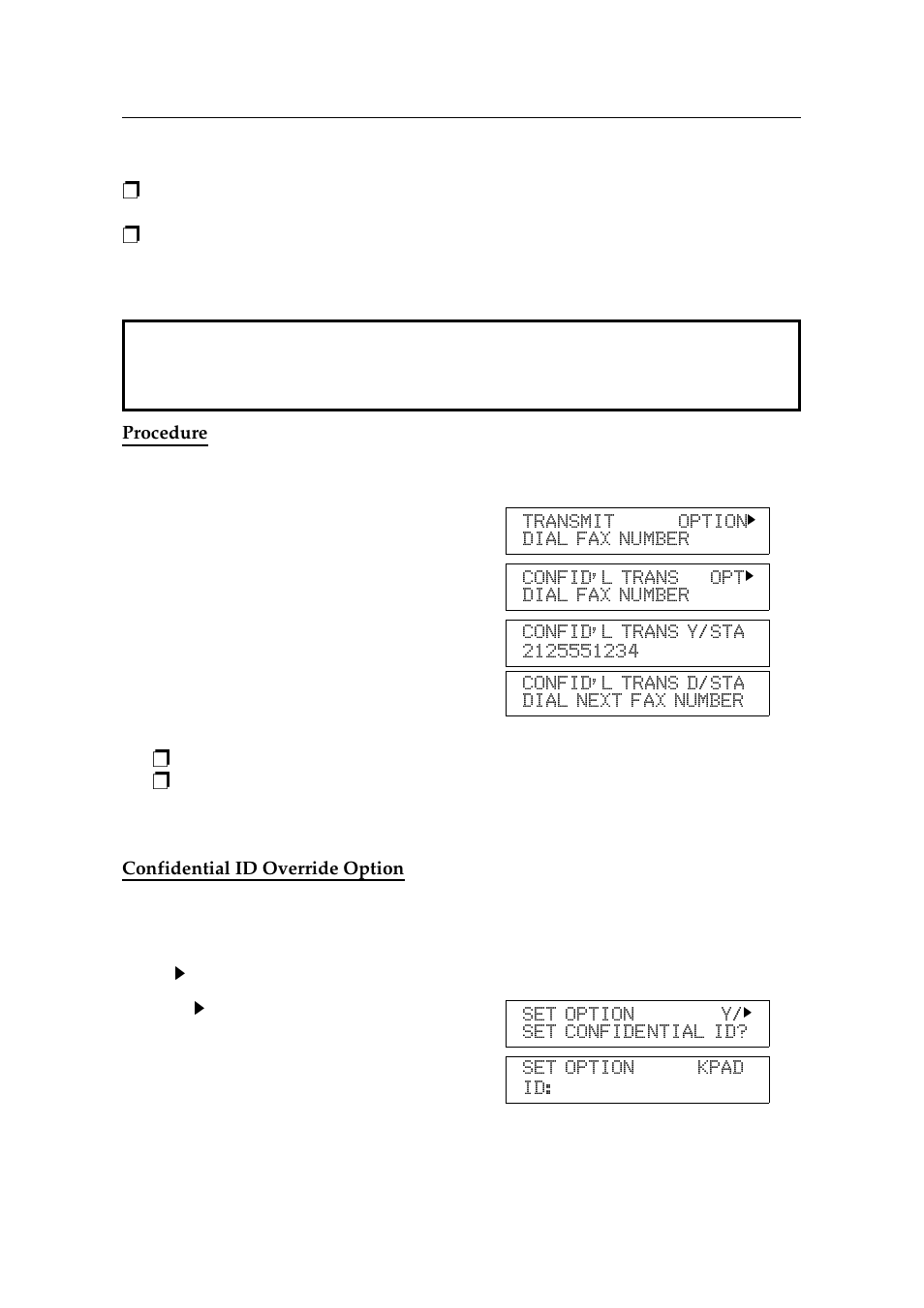 Procedure, Confidential id override option | Ricoh 2400L User Manual | Page 318 / 926