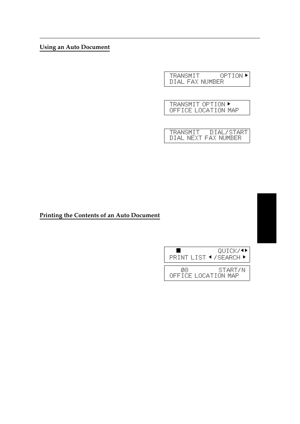 Using an auto document, Printing the contents of an auto document | Ricoh 2400L User Manual | Page 321 / 926