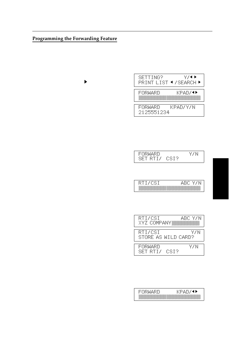 Programming the forwarding feature | Ricoh 2400L User Manual | Page 351 / 926