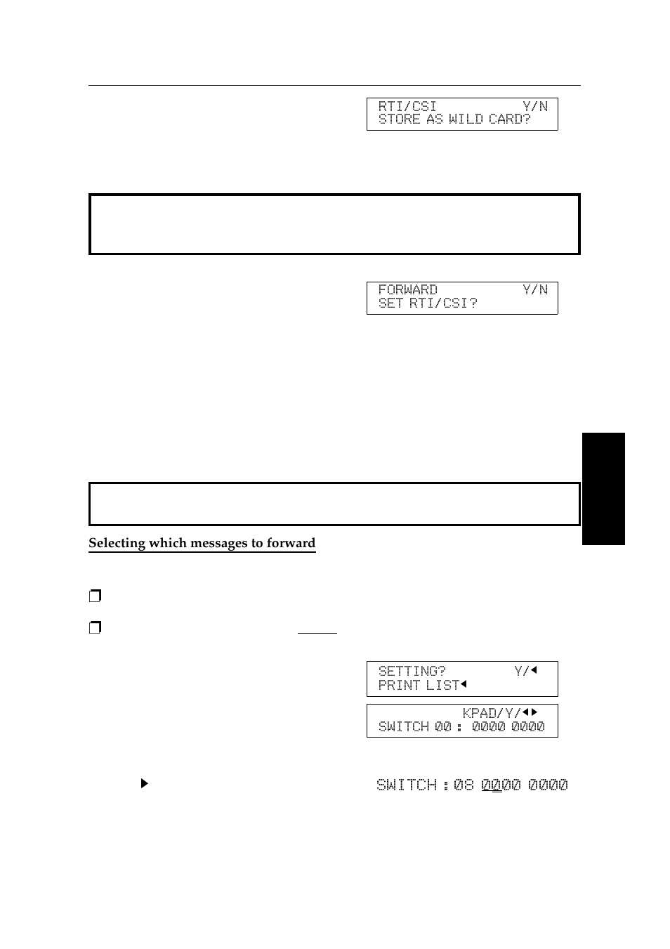 Selecting which messages to forward | Ricoh 2400L User Manual | Page 353 / 926