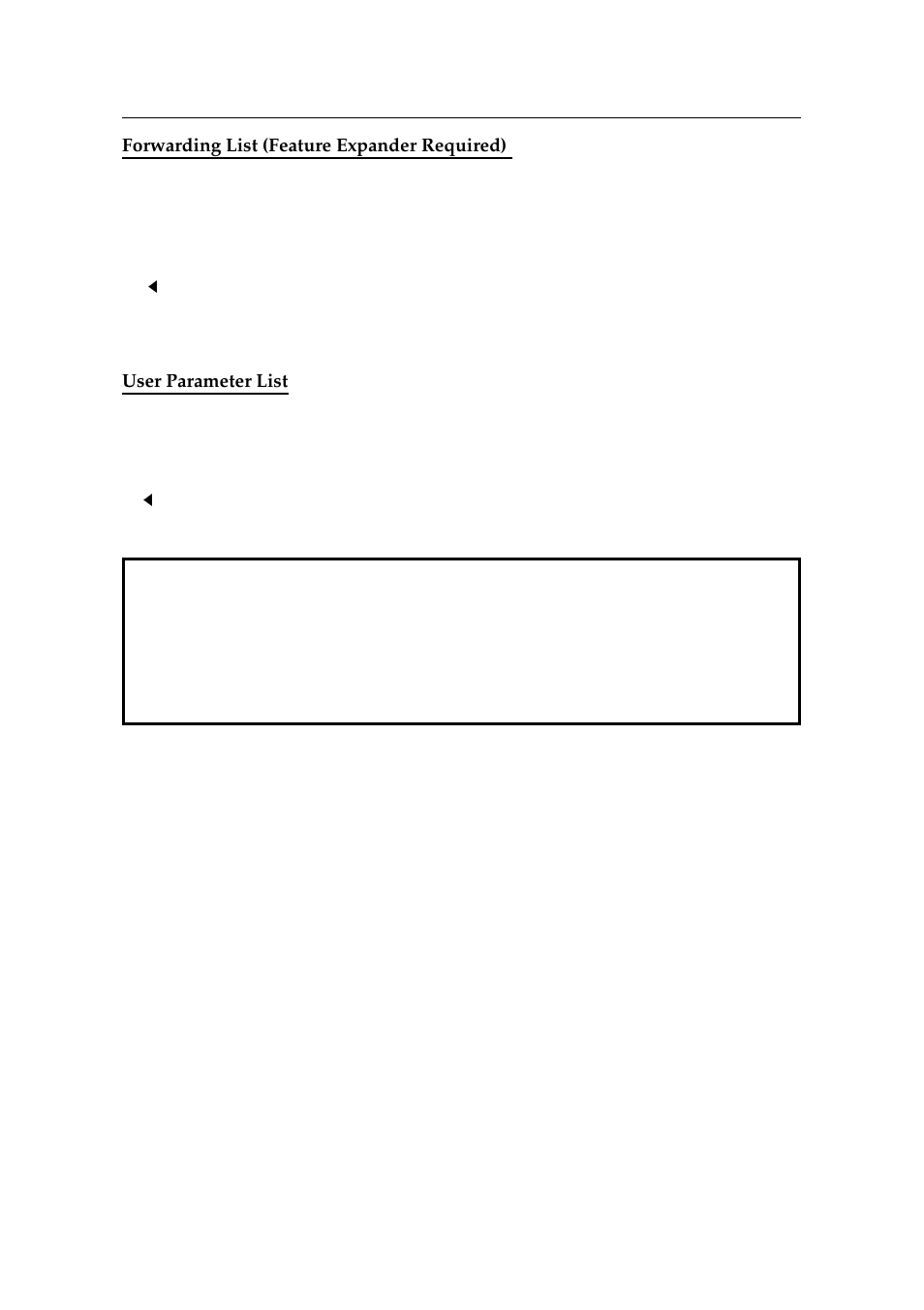 Forwarding list (feature expander required), User parameter list | Ricoh 2400L User Manual | Page 396 / 926