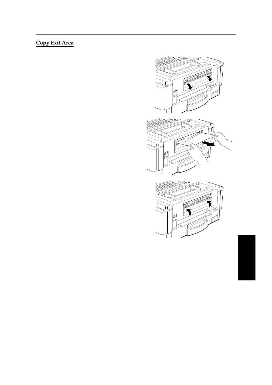 Copy exit area | Ricoh 2400L User Manual | Page 421 / 926