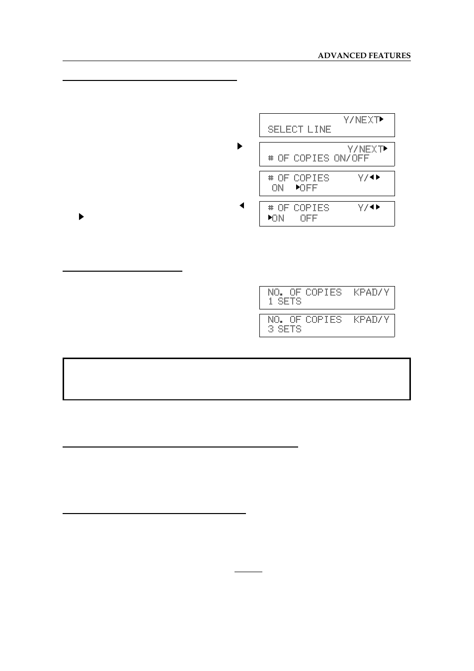 Switching multi-copy document on or off, Setting the number of copies, Choosing how to treat the special terminals | Ricoh 2400L User Manual | Page 550 / 926