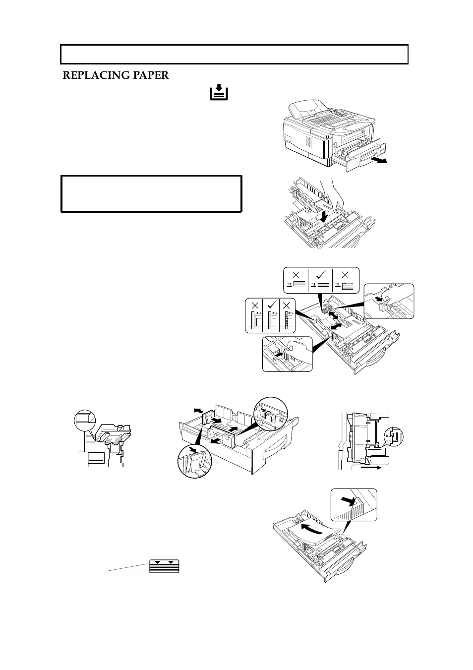 Looking after the machine, Replacing paper | Ricoh 2400L User Manual | Page 588 / 926