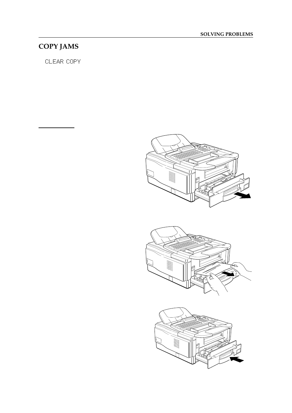 Copy jams, Cassette entrance, Main cassette | Ricoh 2400L User Manual | Page 608 / 926