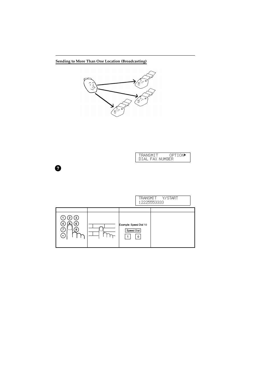 Sending to more than one location (broadcasting) | Ricoh 2400L User Manual | Page 713 / 926