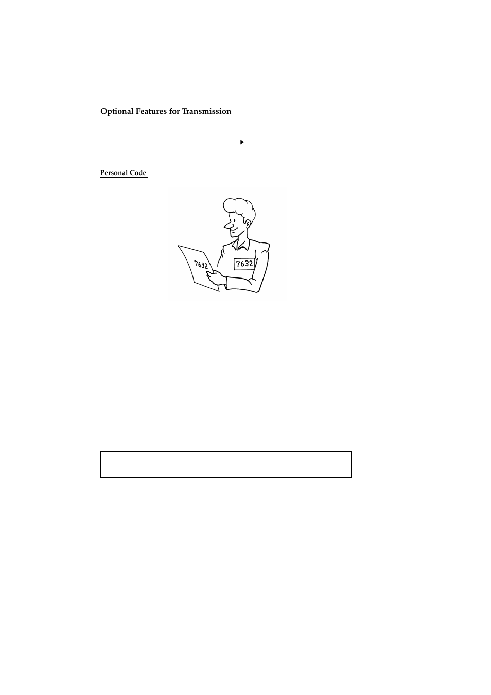 Optional features for transmission, Personal code | Ricoh 2400L User Manual | Page 723 / 926