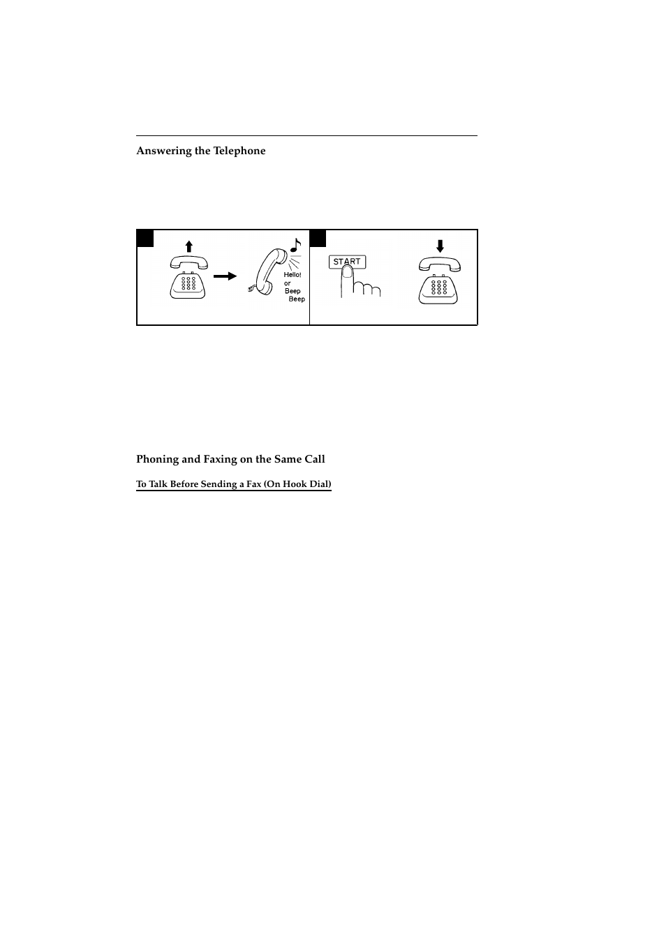 Answering the telephone, Phoning and faxing on the same call | Ricoh 2400L User Manual | Page 739 / 926