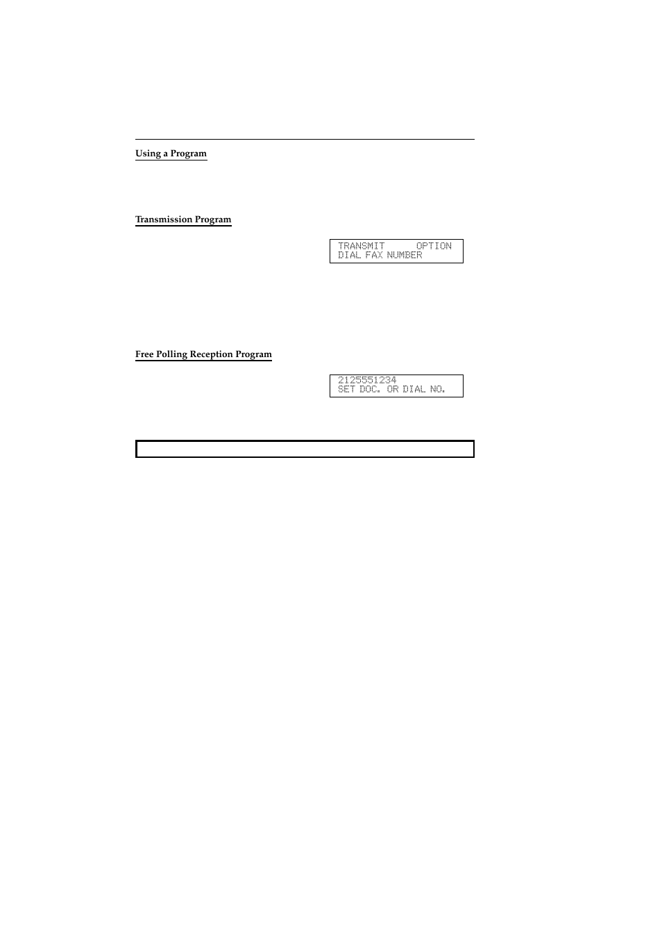 Using a program, Transmission program, Free polling reception program | Ricoh 2400L User Manual | Page 749 / 926