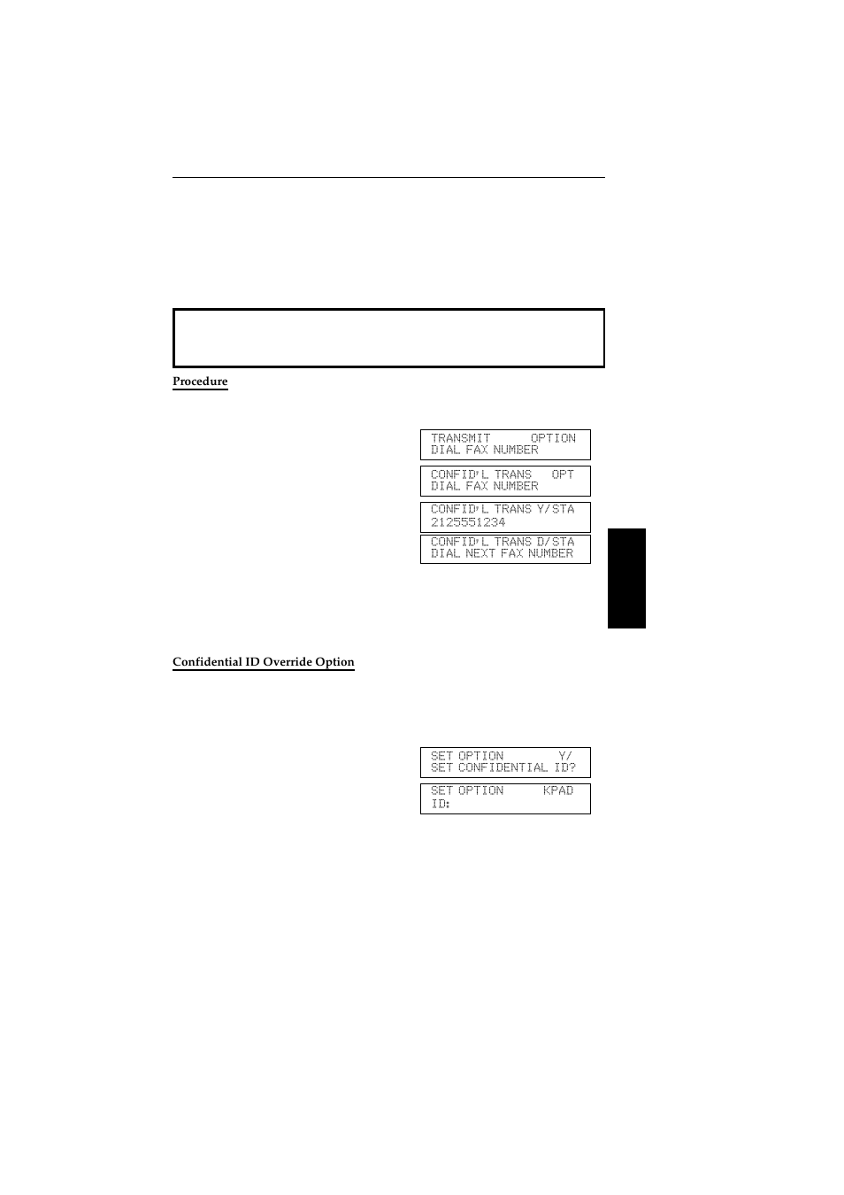 Procedure, Confidential id override option | Ricoh 2400L User Manual | Page 752 / 926