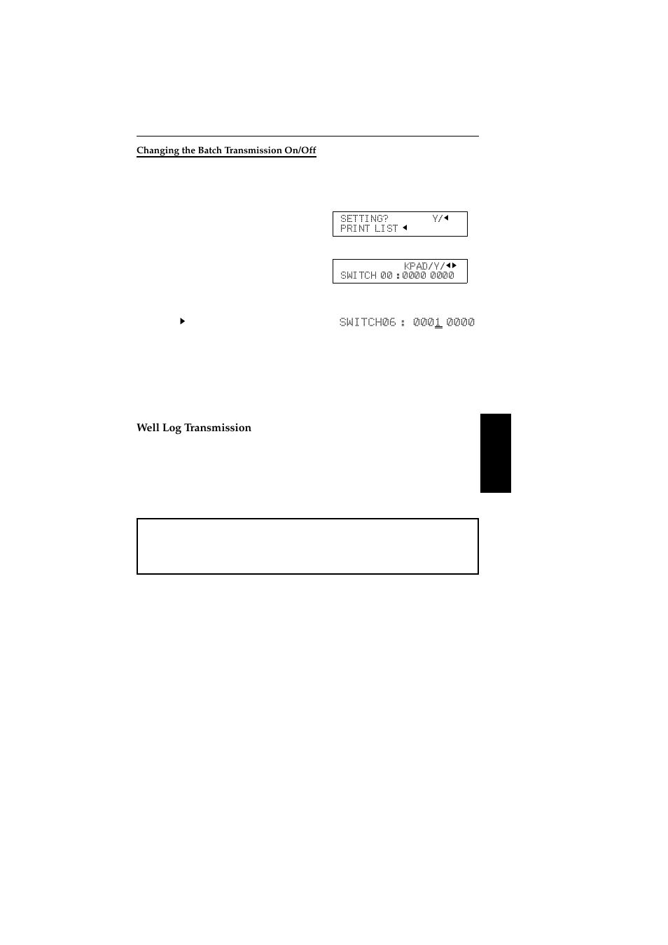 Changing the batch transmission on/off, Well log transmission | Ricoh 2400L User Manual | Page 770 / 926