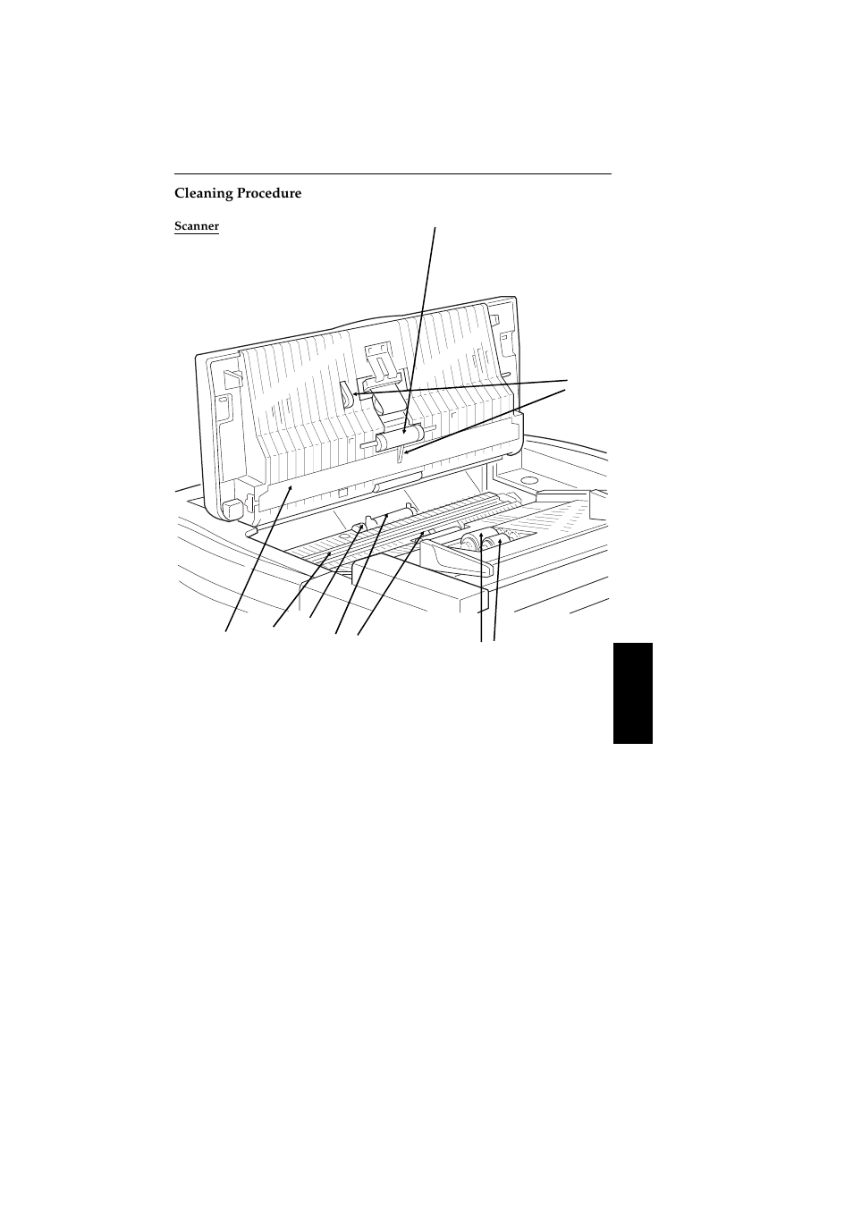 Cleaning procedure, Scanner | Ricoh 2400L User Manual | Page 846 / 926