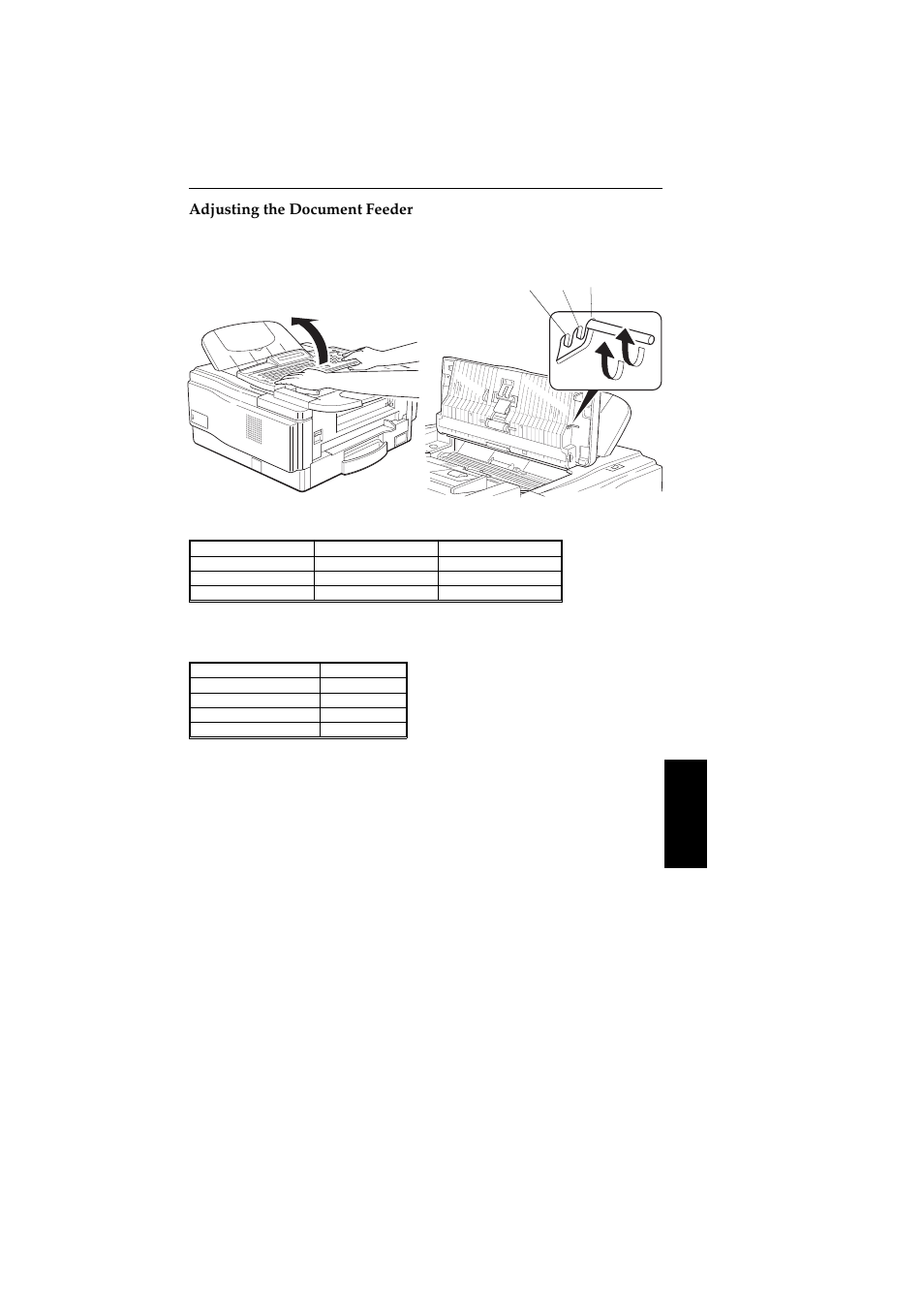 Adjusting the document feeder | Ricoh 2400L User Manual | Page 858 / 926