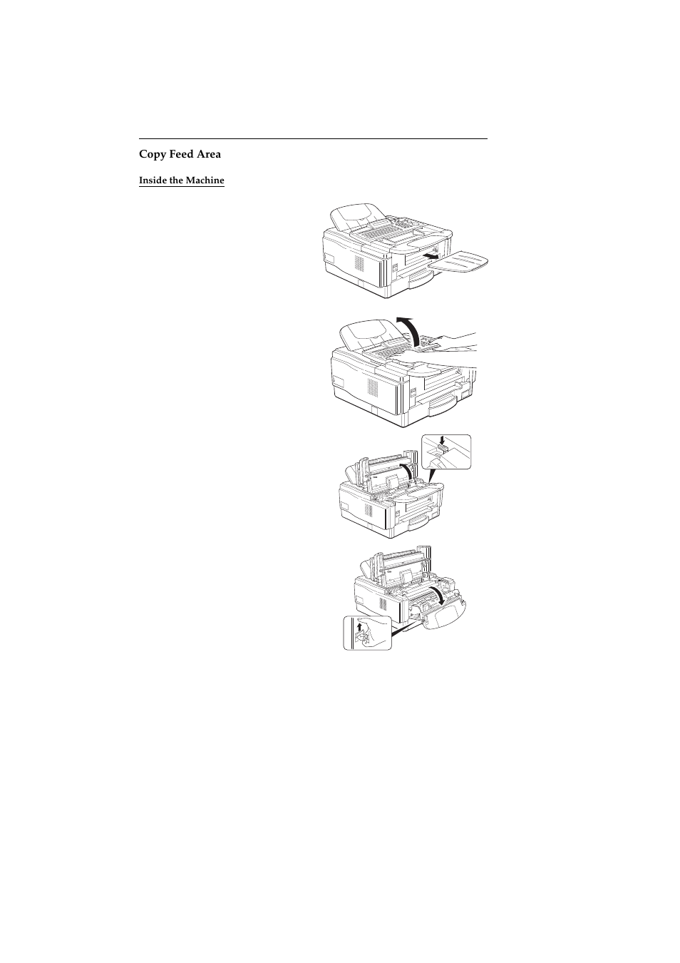 Copy feed area, Inside the machine | Ricoh 2400L User Manual | Page 861 / 926