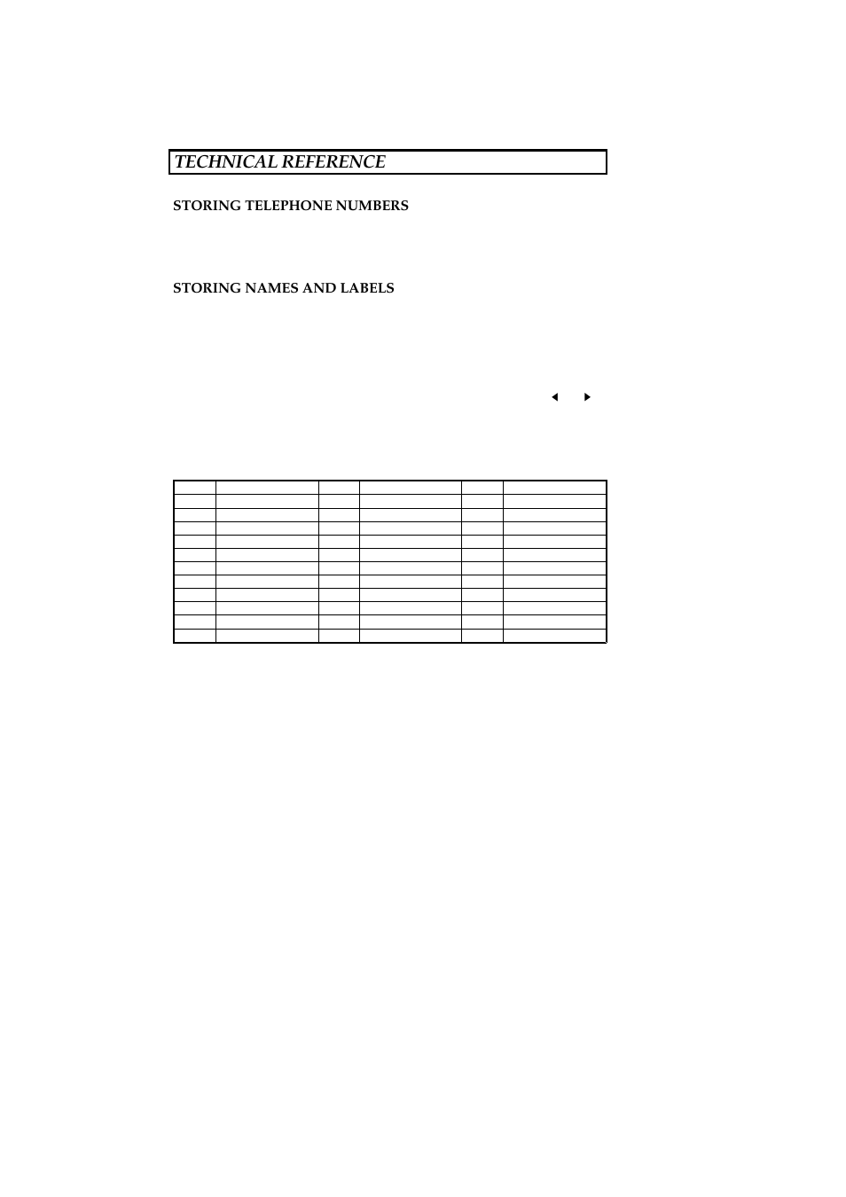 Technical reference, Storing telephone numbers, Storing names and labels | Technical reference 182 | Ricoh 2400L User Manual | Page 873 / 926