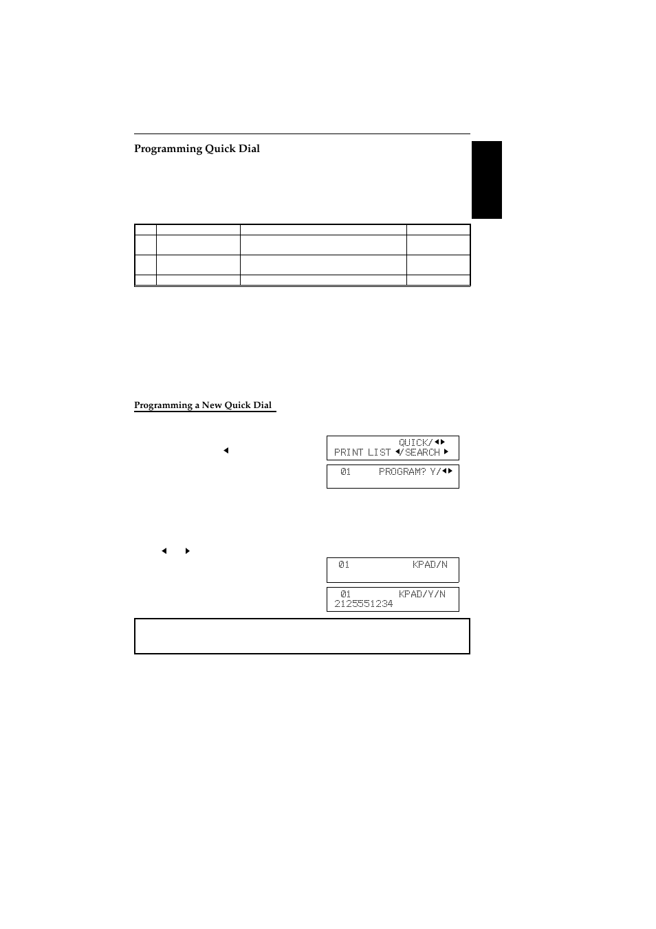 Programming quick dial, Programming a new quick dial | Ricoh 2400L User Manual | Page 902 / 926