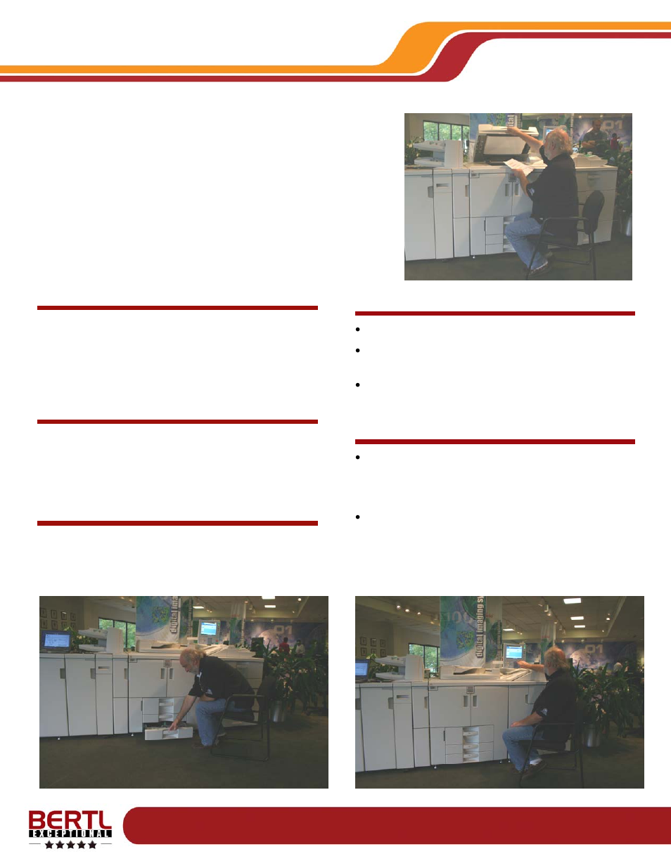 Accessibility, User accessibility for device controls, User accessibility for paper refilling | User accessibility for paper jam removal, What, Liked, What we would like to see, Ricoh aficio mp1350 | Ricoh MP1350 User Manual | Page 20 / 49