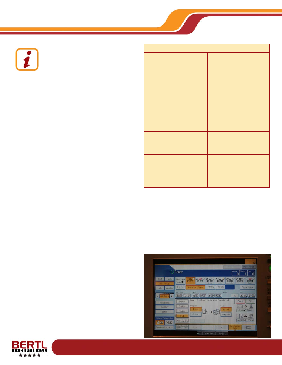 Copy copy, Features summary, Copy | Ricoh aficio mp1350 | Ricoh MP1350 User Manual | Page 21 / 49