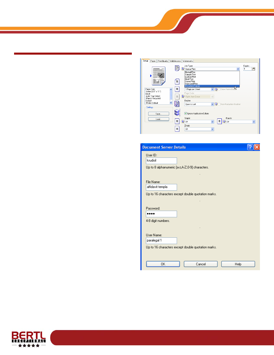 Document server from printer driver, Print on demand, Ricoh aficio mp1350 | Ricoh MP1350 User Manual | Page 27 / 49