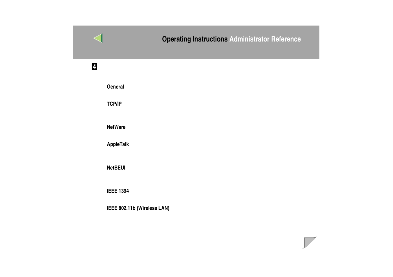 Operating instructions administrator reference | Ricoh MIB-II User Manual | Page 106 / 257