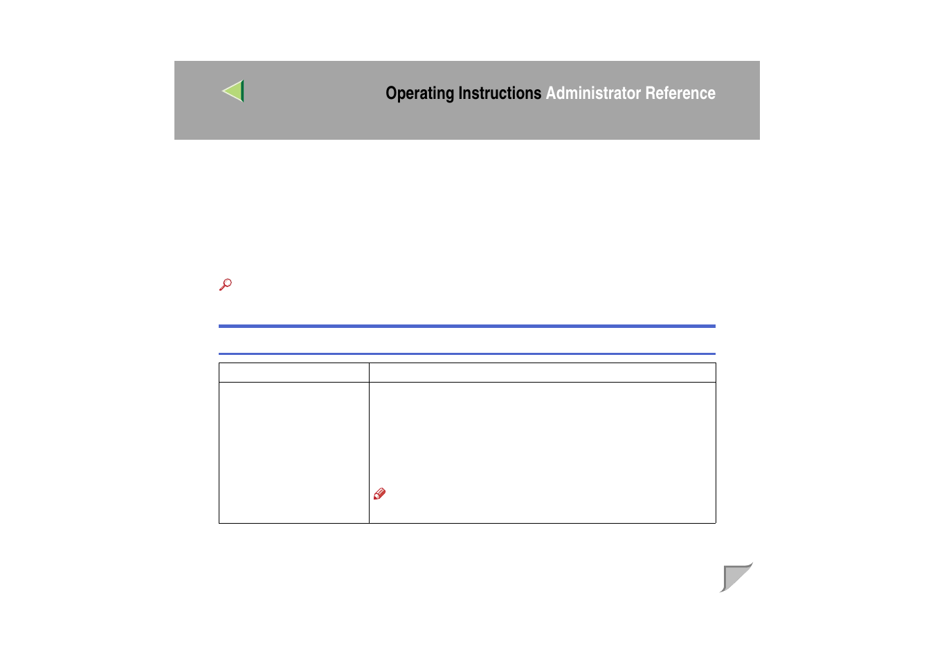 Paper input menu, Paper input parameters, P.122 | Operating instructions administrator reference | Ricoh MIB-II User Manual | Page 122 / 257