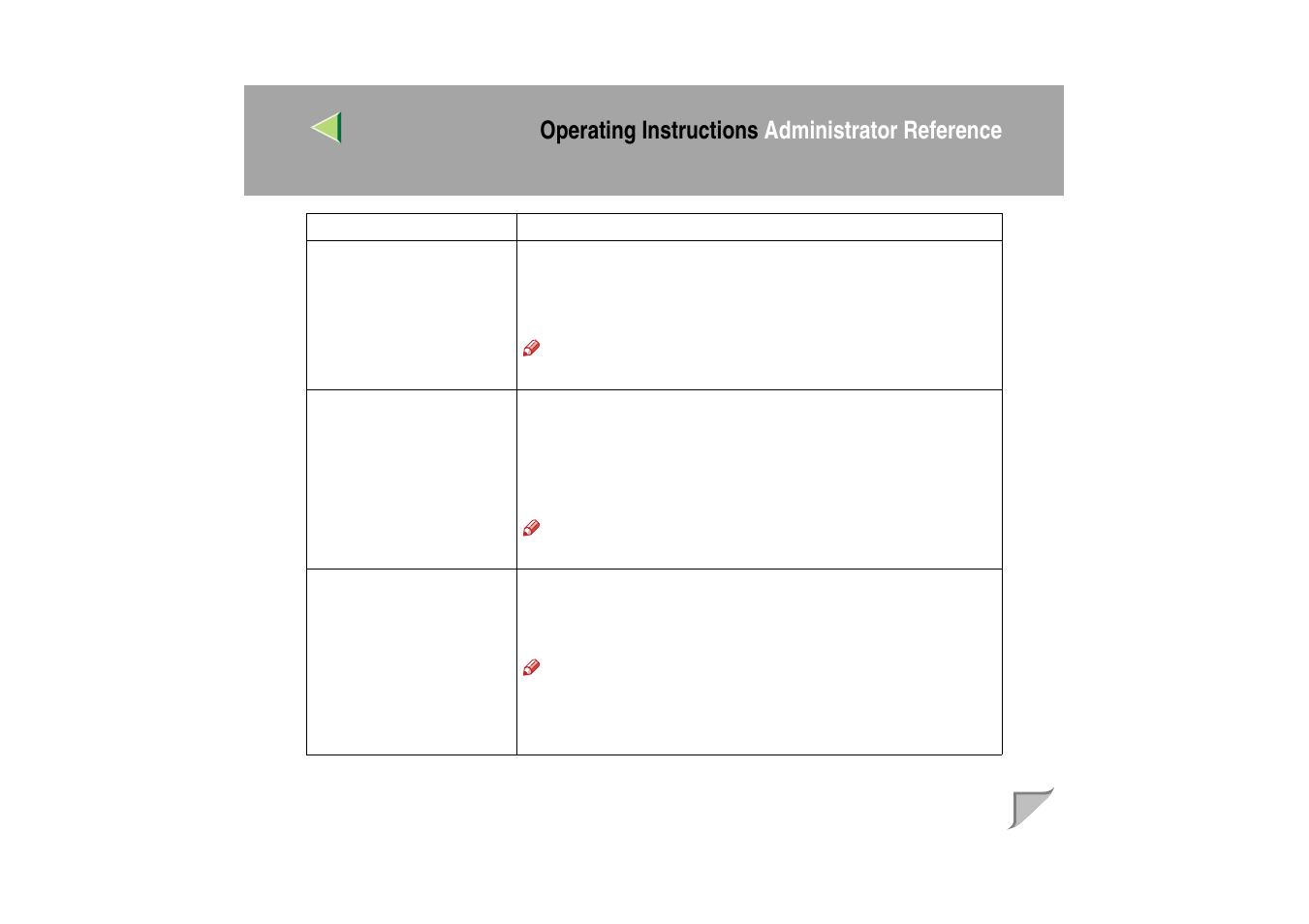 Operating instructions administrator reference | Ricoh MIB-II User Manual | Page 152 / 257