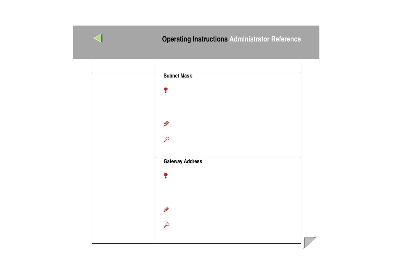 Operating instructions administrator reference | Ricoh MIB-II User Manual | Page 162 / 257