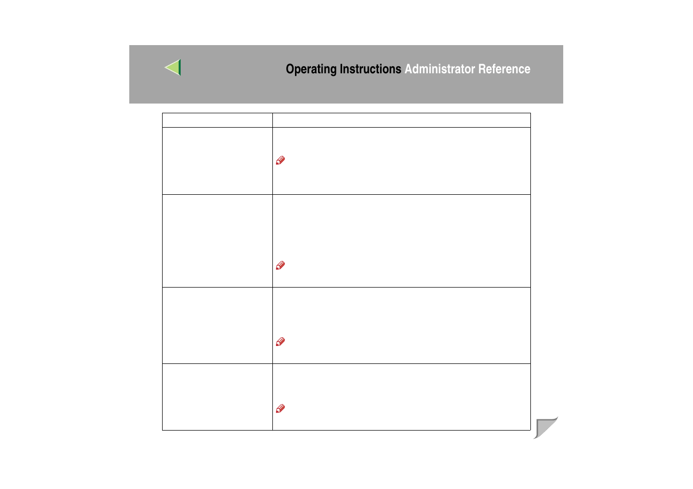 Operating instructions administrator reference | Ricoh MIB-II User Manual | Page 173 / 257
