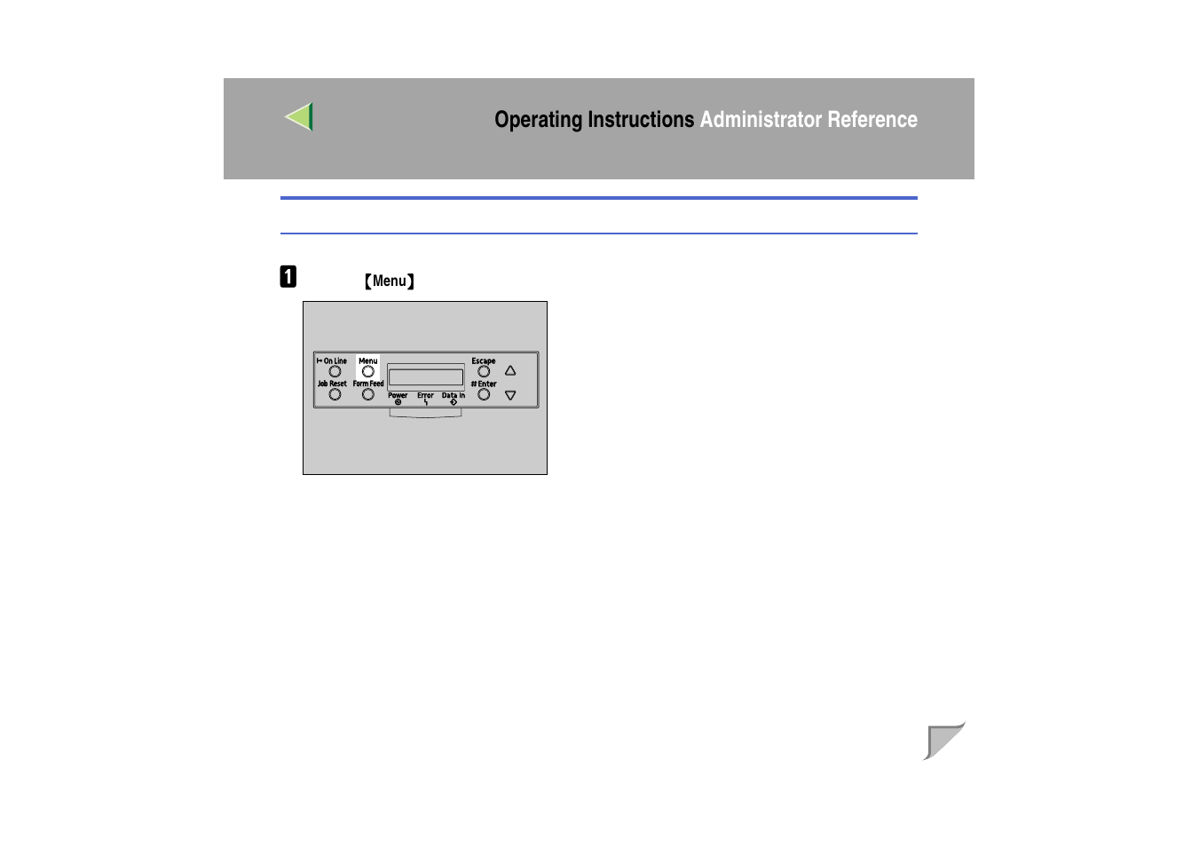 Changing the pcl menu, Operating instructions administrator reference | Ricoh MIB-II User Manual | Page 174 / 257