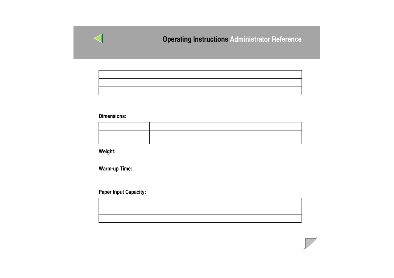 Operating instructions administrator reference | Ricoh MIB-II User Manual | Page 240 / 257