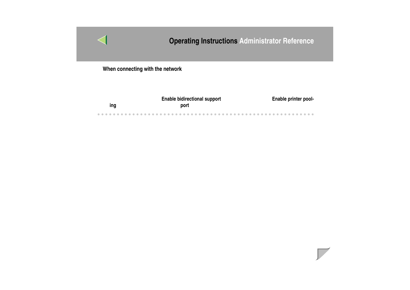 Operating instructions administrator reference | Ricoh MIB-II User Manual | Page 32 / 257