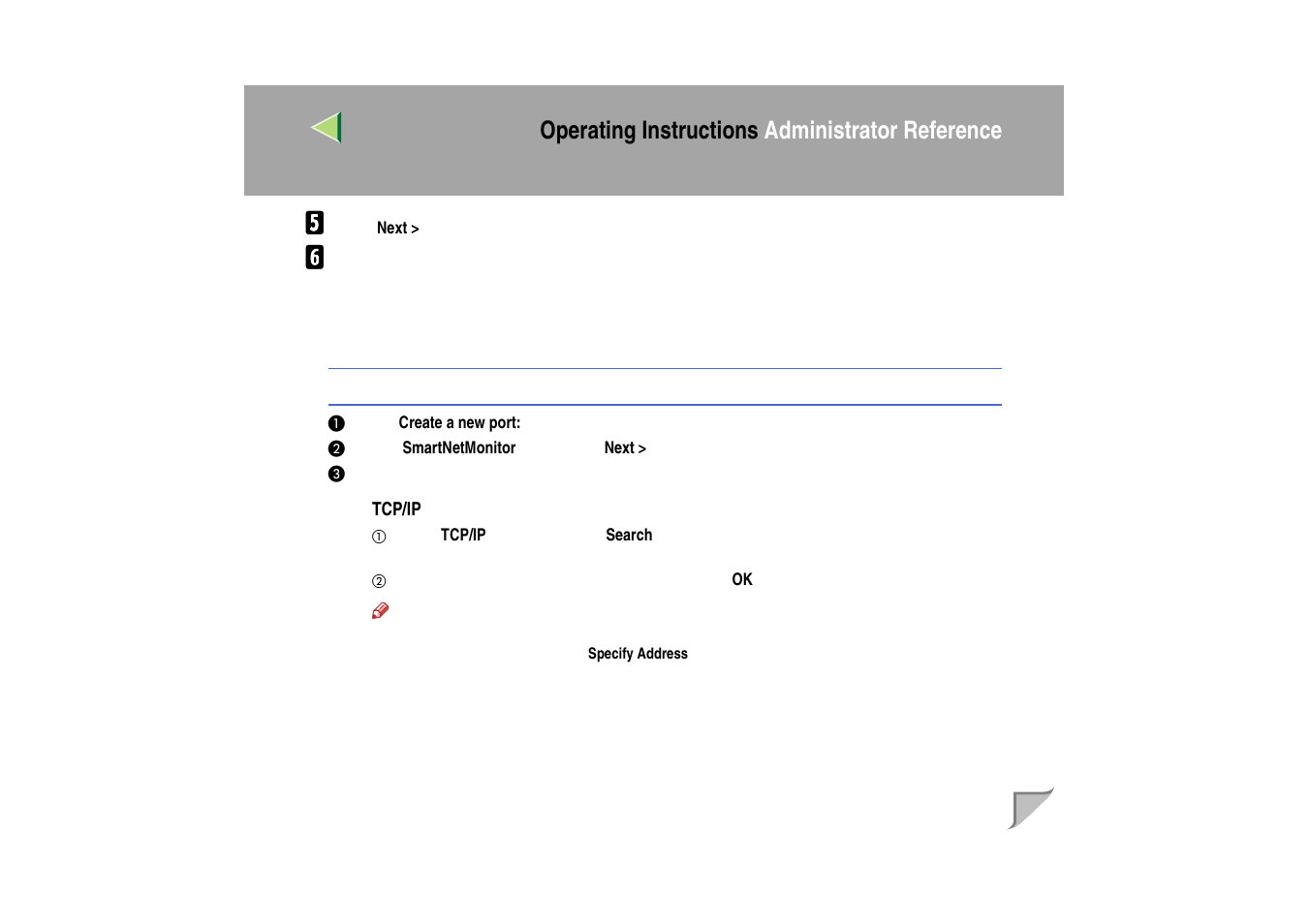 Operating instructions administrator reference | Ricoh MIB-II User Manual | Page 44 / 257