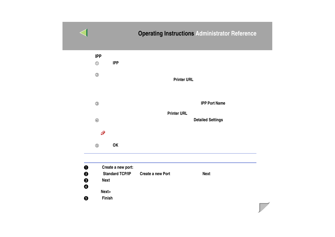 Operating instructions administrator reference | Ricoh MIB-II User Manual | Page 45 / 257