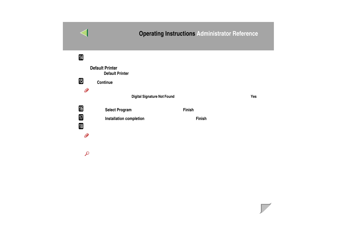 Operating instructions administrator reference | Ricoh MIB-II User Manual | Page 61 / 257