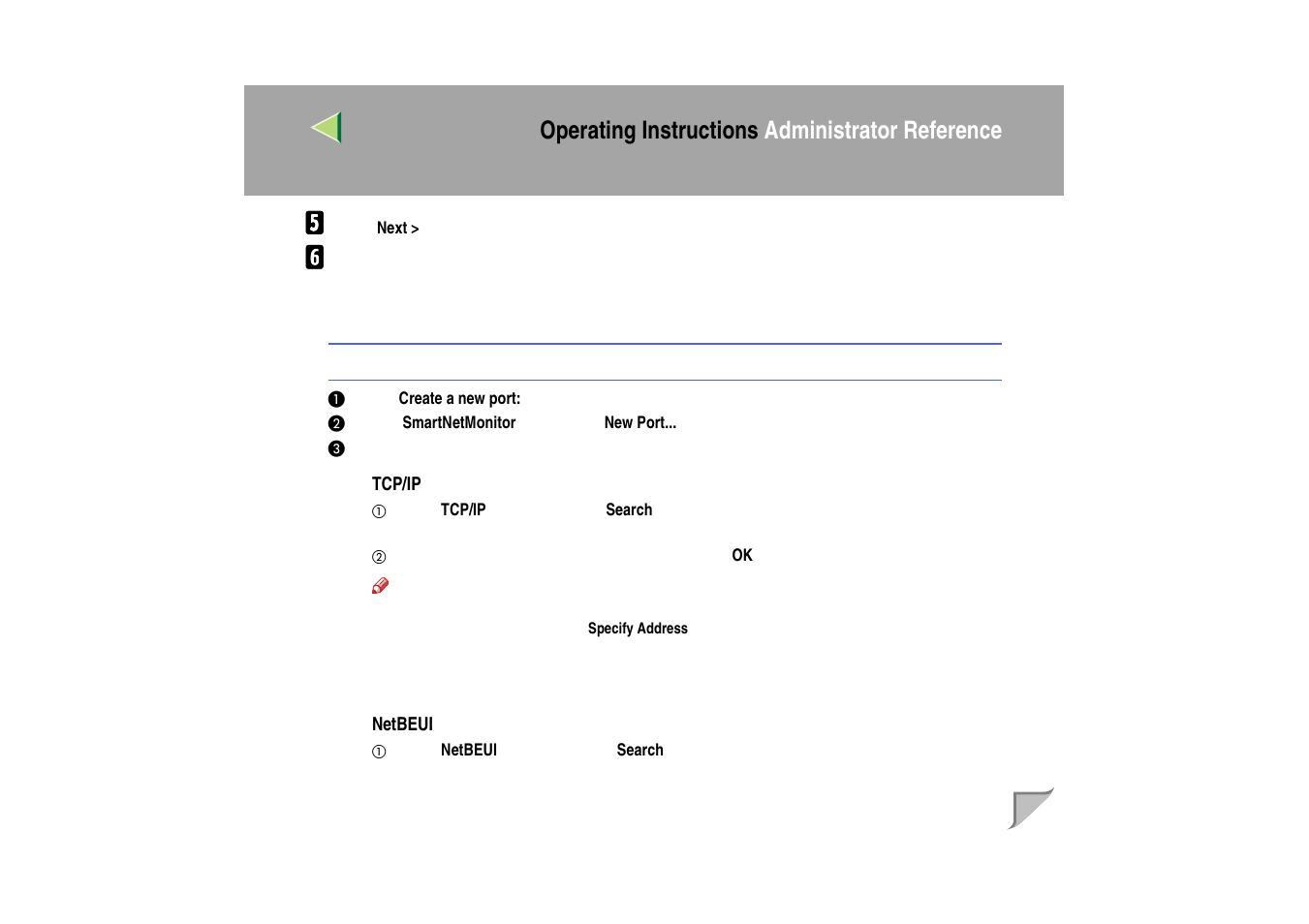 Operating instructions administrator reference | Ricoh MIB-II User Manual | Page 63 / 257