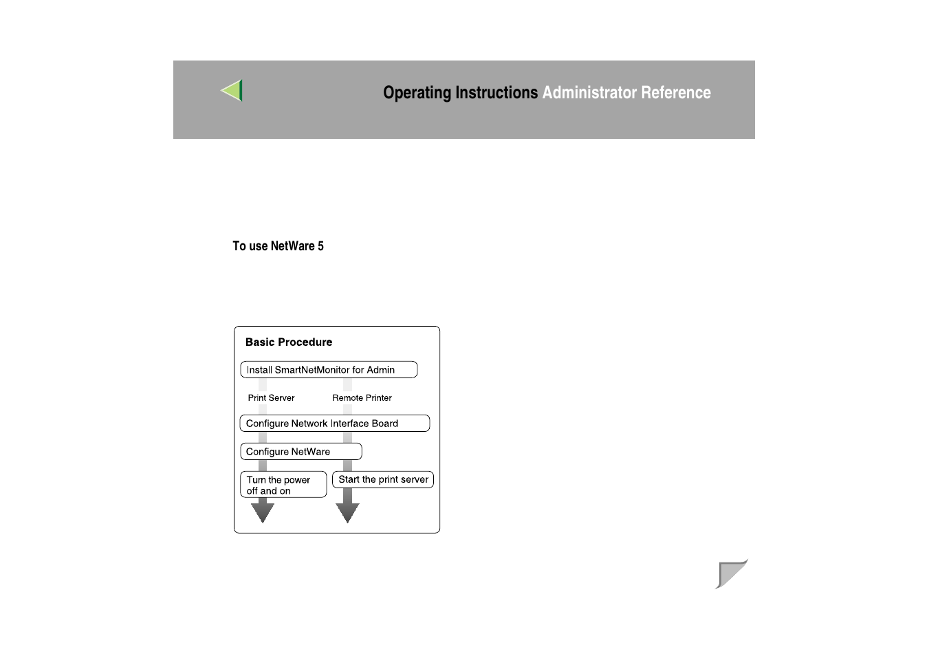 Netware 4.x, 5 - advanced settings, Operating instructions administrator reference | Ricoh MIB-II User Manual | Page 83 / 257