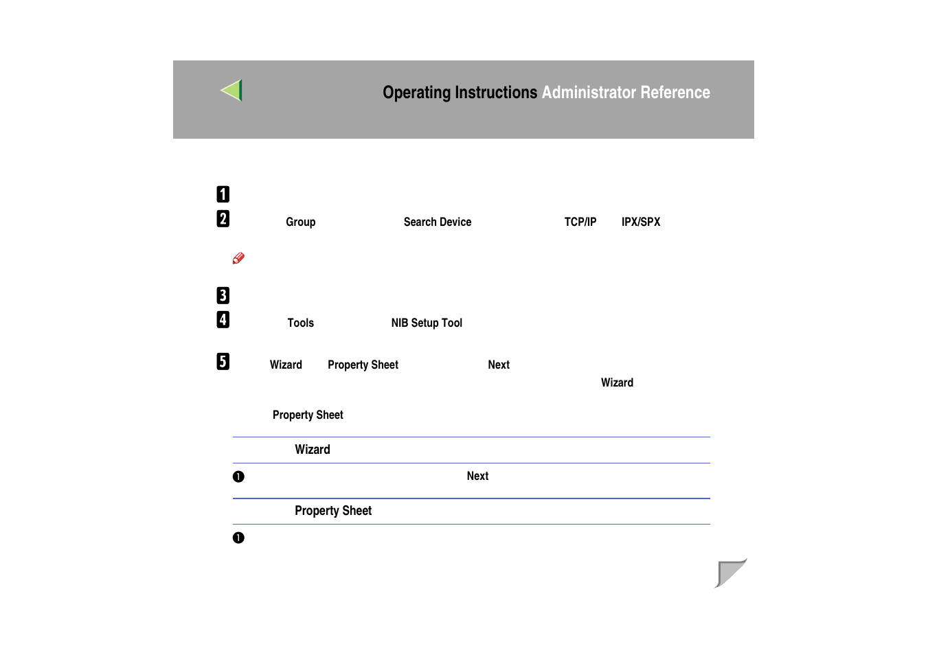 Changing the network interface board configuration, Operating instructions administrator reference | Ricoh MIB-II User Manual | Page 95 / 257