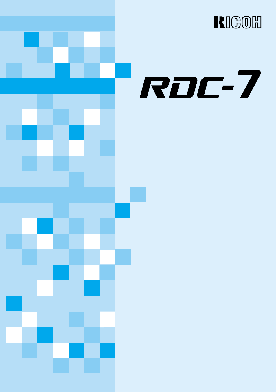 Ricoh RDC-7 User Manual | 128 pages