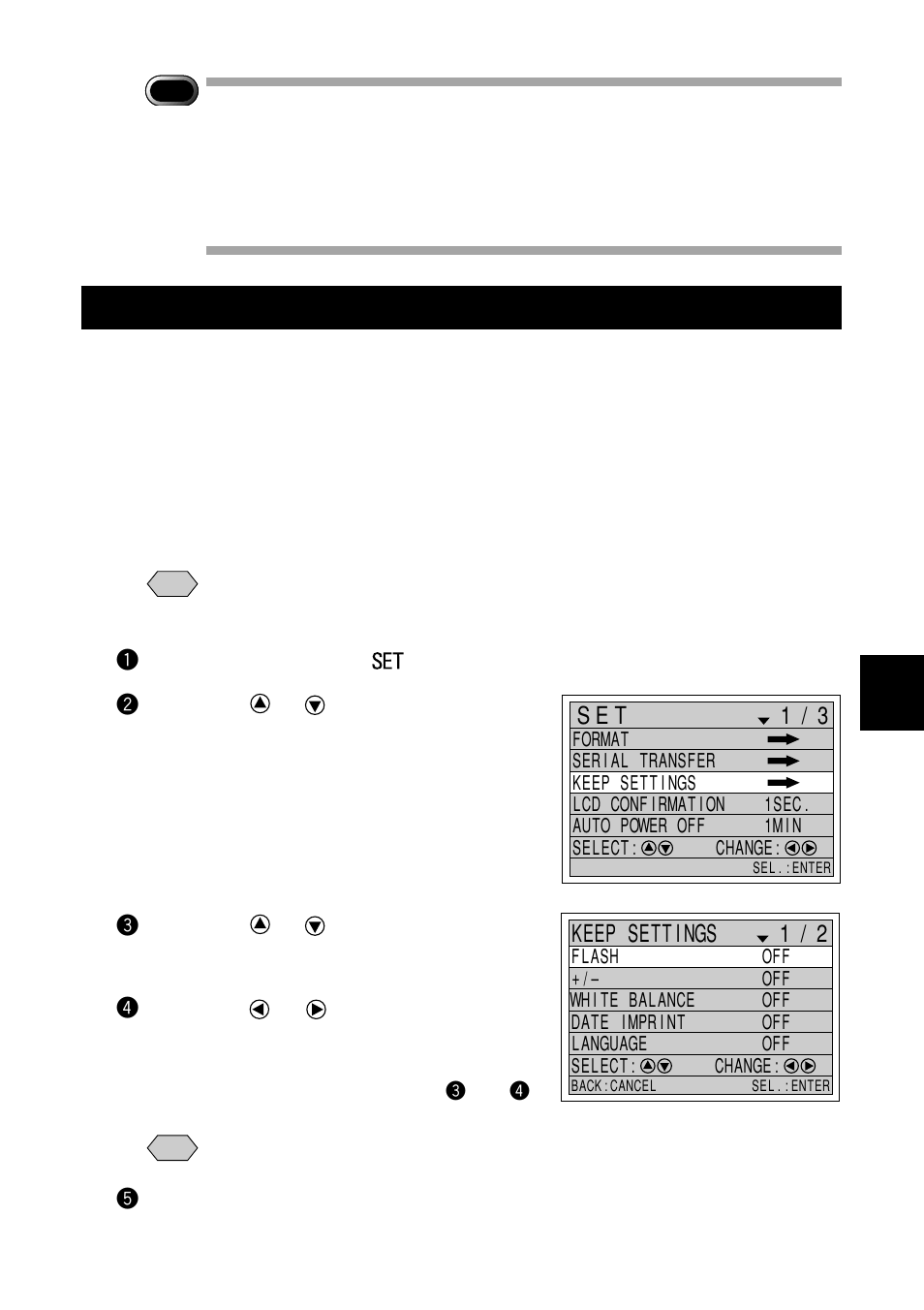 Keep settings | Ricoh RDC-7 User Manual | Page 101 / 128